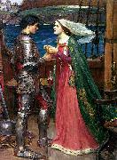 John William Waterhouse Tristan and Isolde with the Potion Spain oil painting artist